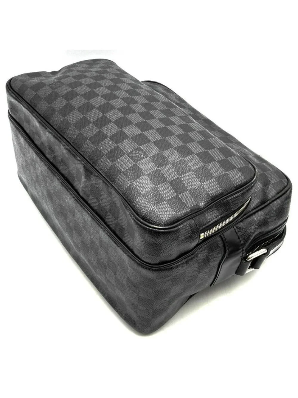 Louis Vuitton Damier Graphite Io Shoulder Bag Canvas Black